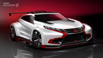 Mitsubishi Concept XR-PHEV Evolution Vision Gran Turismo Design Sketch