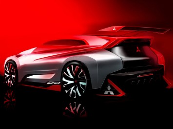 Mitsubishi Concept XR-PHEV Evolution Vision Gran Turismo Design Sketch