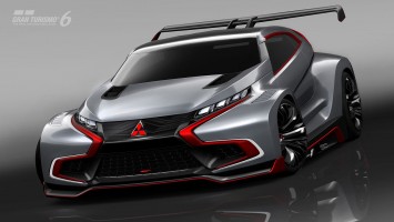 Mitsubishi Concept XR-PHEV Evolution Vision Gran Turismo Design Sketch