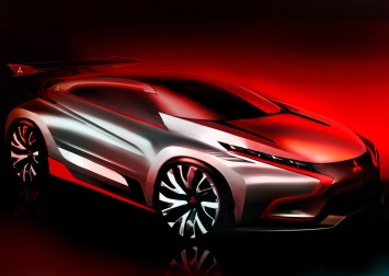 Mitsubishi Concept XR-PHEV Evolution Vision Gran Turismo Design Sketch