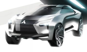 Mitsubishi e Volution Concept Design Sketch Render