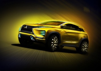 Mitsubishi eX Concept Design Sketch Render