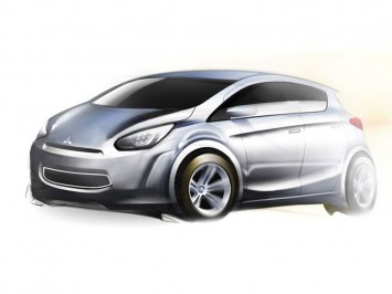 Mitsubishi Global Small CarDesign Sketch