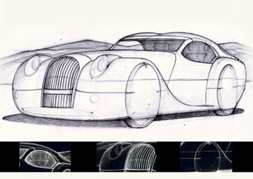 Morgan LifeCar design sketch