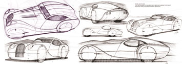 Morgan LifeCar design sketch