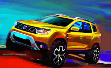 New Dacia Duster Design Sketch Render