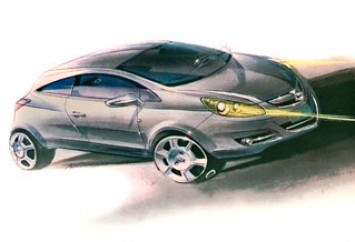 New Opel Corsa Design Sketch