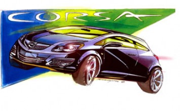 New Opel Corsa Design Sketch