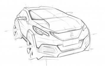 New Peugeot 2008 - Design Sketch