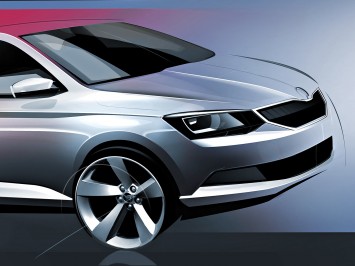 New Skoda Fabia - design sketch detail