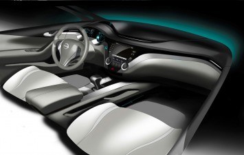 Nissan Qashqai Interior Design Sketch