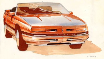 Oldsmobile Design Sketch Render Illustration by Gray Counts