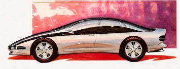 Oldsmobile Design Sketch Render Illustration by Gray Counts