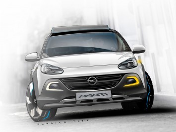 Opel Adam Rocks Concept Design Sketch