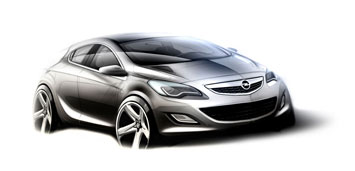 Opel Astra Design Sketch