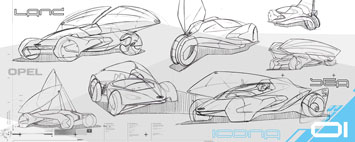 Opel Icona Concept Design Sketch