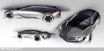 Opel Monza Concept - Design Sketches