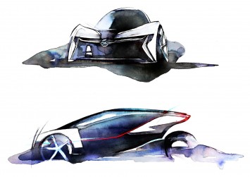 Opel RAK e Concept Design Sketch