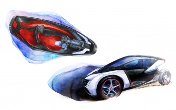 Opel RAK e Concept Design Sketch