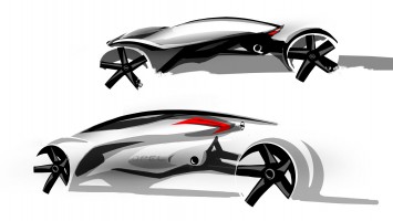 Opel RAK e Concept Design Sketch