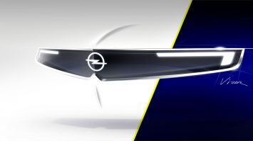 Opel Vizor Face Design Sketch