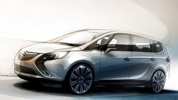 Opel Zafira Tourer Concept Design Sketch