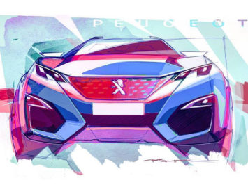 Peugeot 3008 Design Sketch by Sebastien Criquet