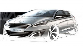 Peugeot 308 Design Sketch by designer Thomas Rohm