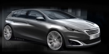 Peugeot 308 Design Sketch by designer Thomas Rohm