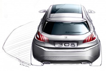 Peugeot 308 Design Sketch by designer Thomas Rohm