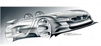 Peugeot EX1 Concept Design Sketch