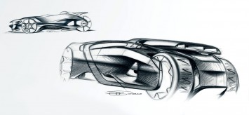 Peugeot EX1 Concept Design Sketch