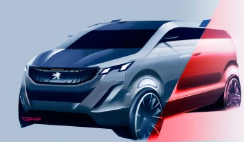 Peugeot Foodtruck Concept Design Sketch Render