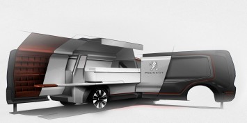 Peugeot Foodtruck Concept Design Sketch Render