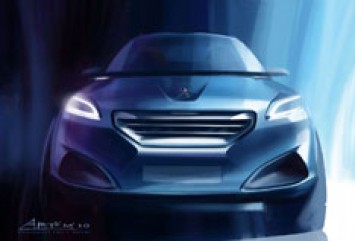 Peugeot HR1 Concept Design Sketch