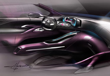 Peugeot HR1 Concept Design Sketch