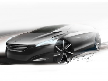 Peugeot HX1 Concept Design Sketch