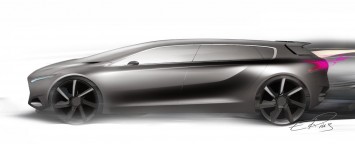 Peugeot HX1 Concept Design Sketch