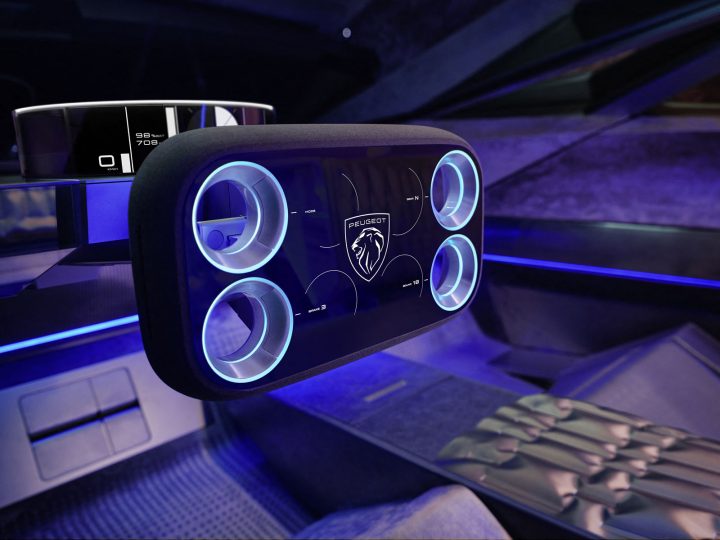 Peugeot Inception Concept Interior Design Steering Wheel