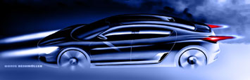 Peugeot RC HYmotion4 Design Sketch