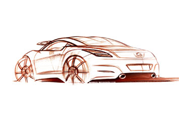 Peugeot RCZ Design Sketches