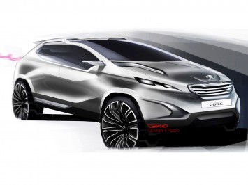 Peugeot Urban Crossover Concept - Design Sketch