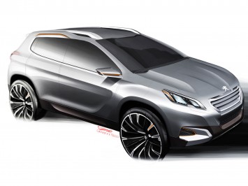 Peugeot Urban Crossover Concept - Design Sketch