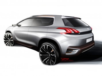 Peugeot Urban Crossover Concept - Design Sketch