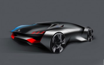 Peugeot Vision Gran Turismo Concept Design Sketch Render