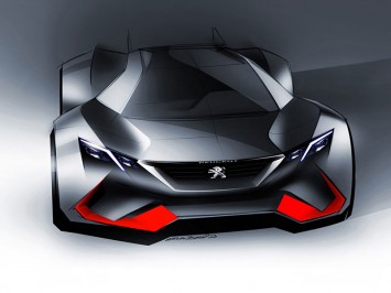 Peugeot Vision Gran Turismo Concept Design Sketch Render