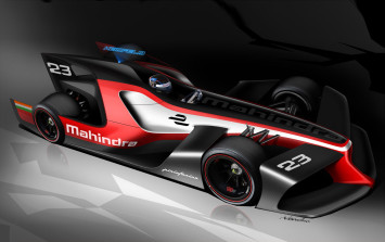 Pininfarina-Mahindra Formula E Concept Design Sketch Render