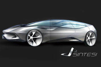 Pininfarina Sintesi design sketch