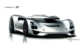 Porsche 908-04 Concept Design Sketch Render