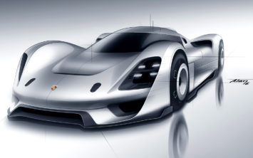 Porsche 908-04 Concept Design Sketch Render